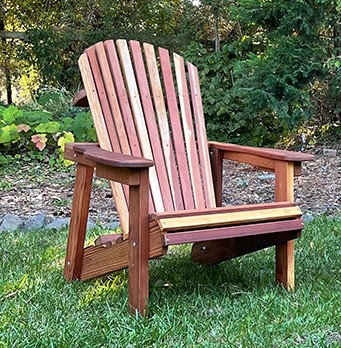 Redwood Adirondack Chair - WT Redwood Products